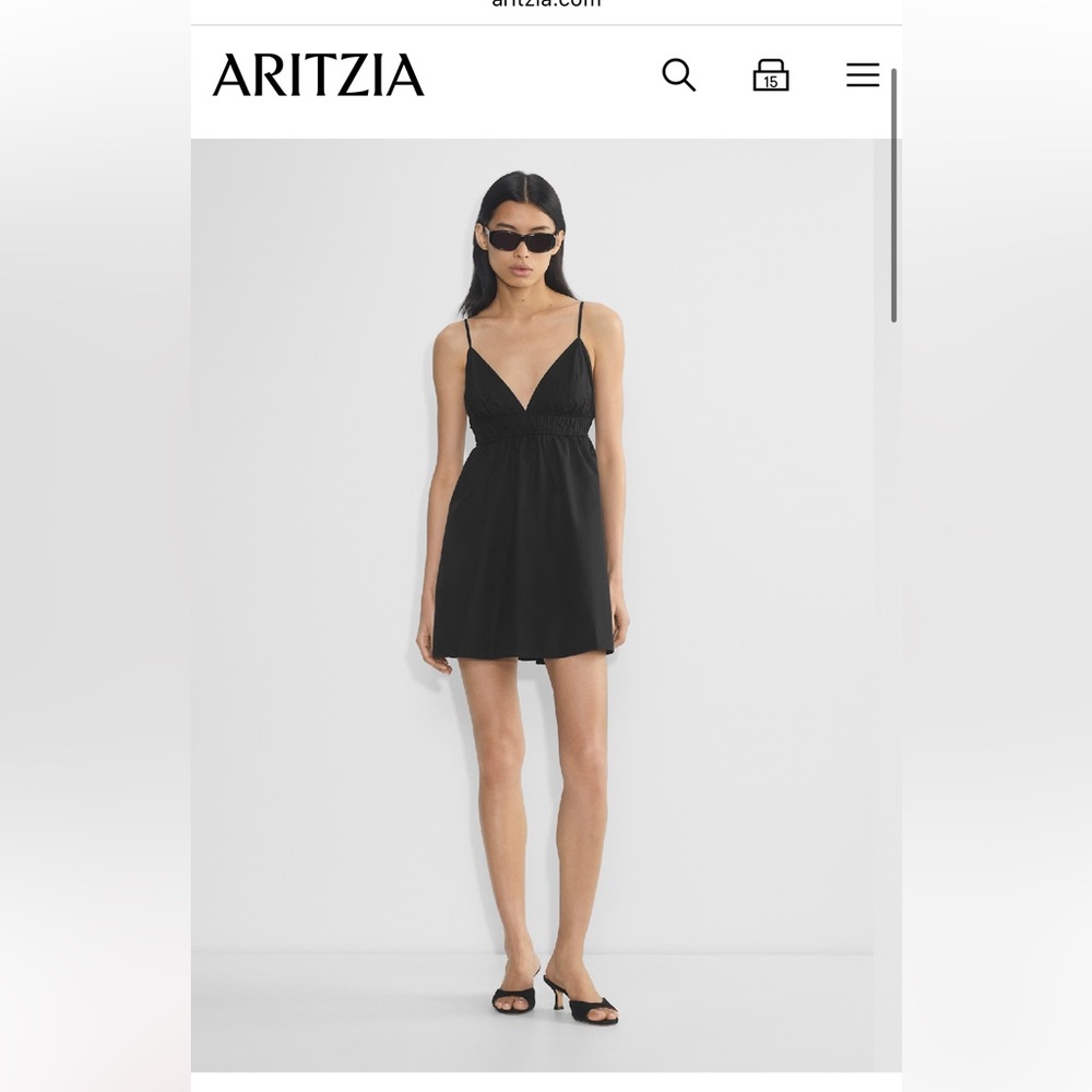 New Aritzia encourage Poplin dress